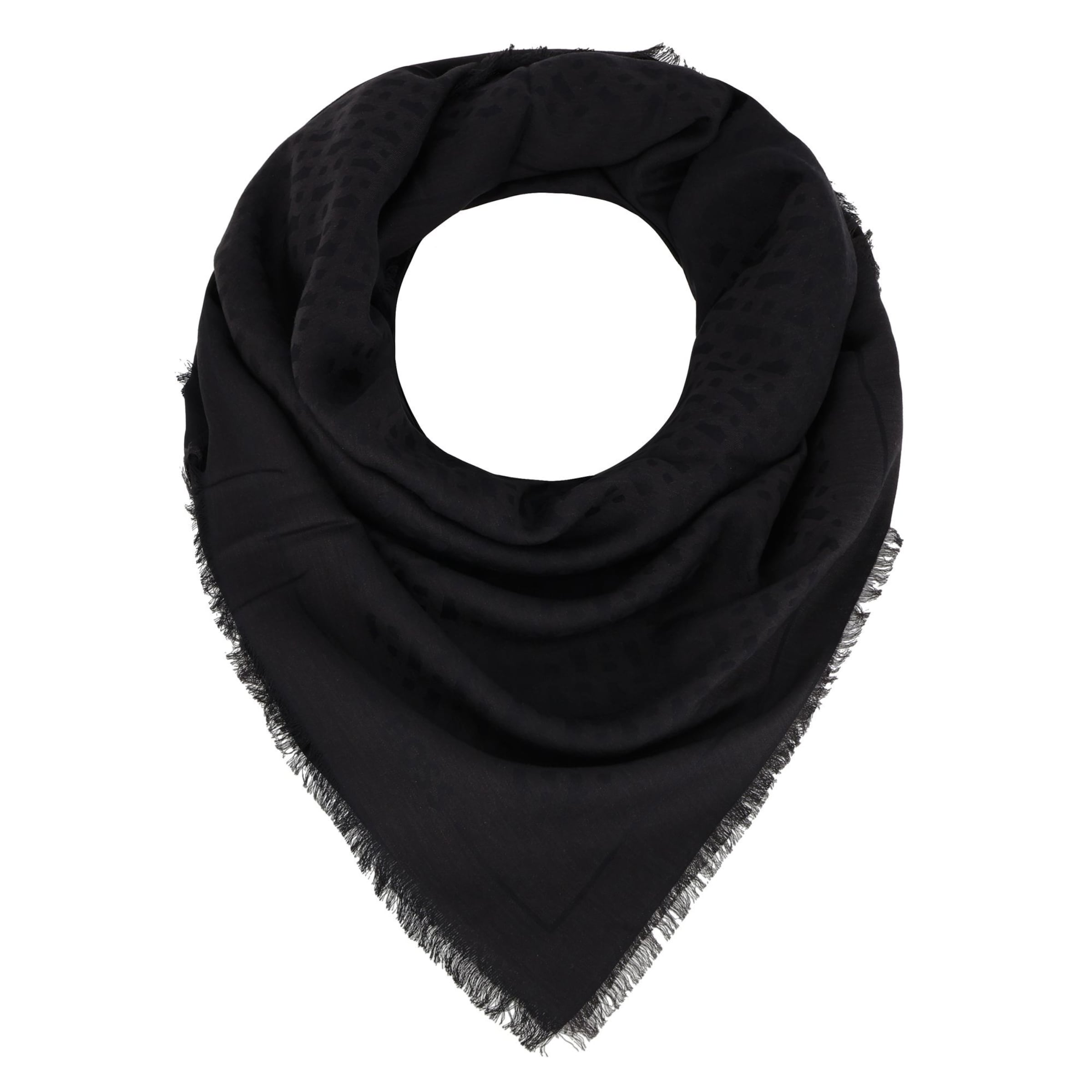 BOSS Sjaal 'Ledonia' in Zwart: voorkant