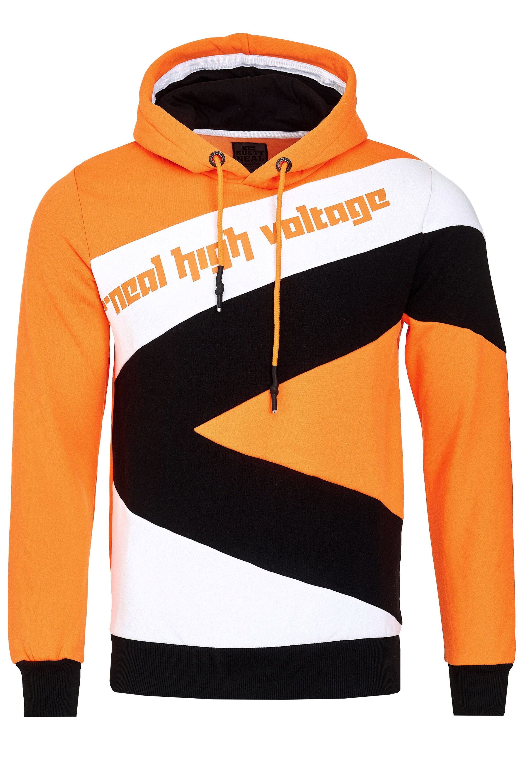 Rusty Neal Pullover in Orange: Vorderseite