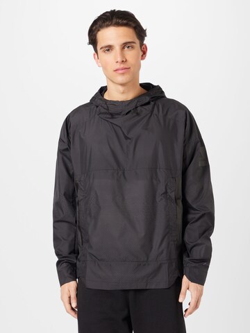 ADIDAS SPORTSWEAR Athletic Jacket 'Myshelter Windweave ' in Black: front