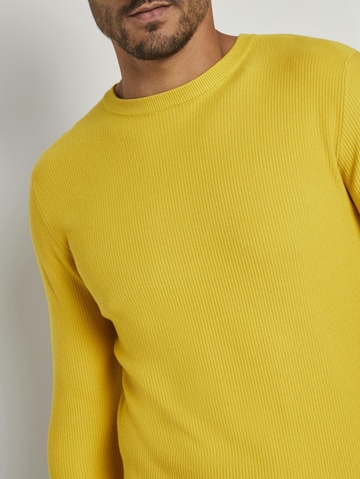 geltona TOM TAILOR Standartinis modelis Megztinis