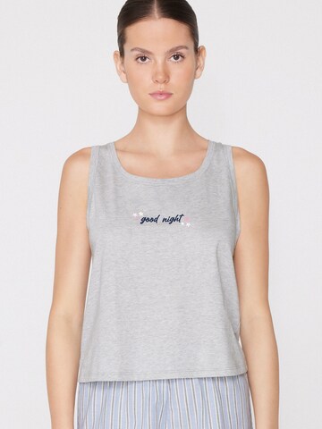 Tezenis Pajama Shirt in Grey: front