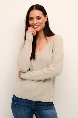 Cream Sweater 'Sillar' in Beige: front