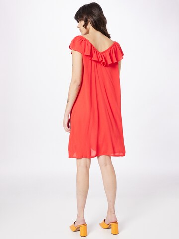 ICHI Sukienka w kolorze czerwony