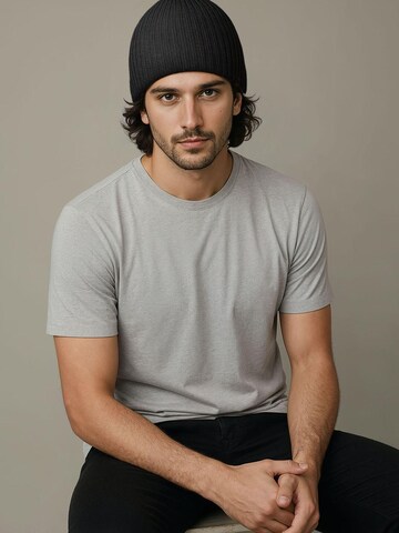 Neverless Mütze '2383' in Schwarz