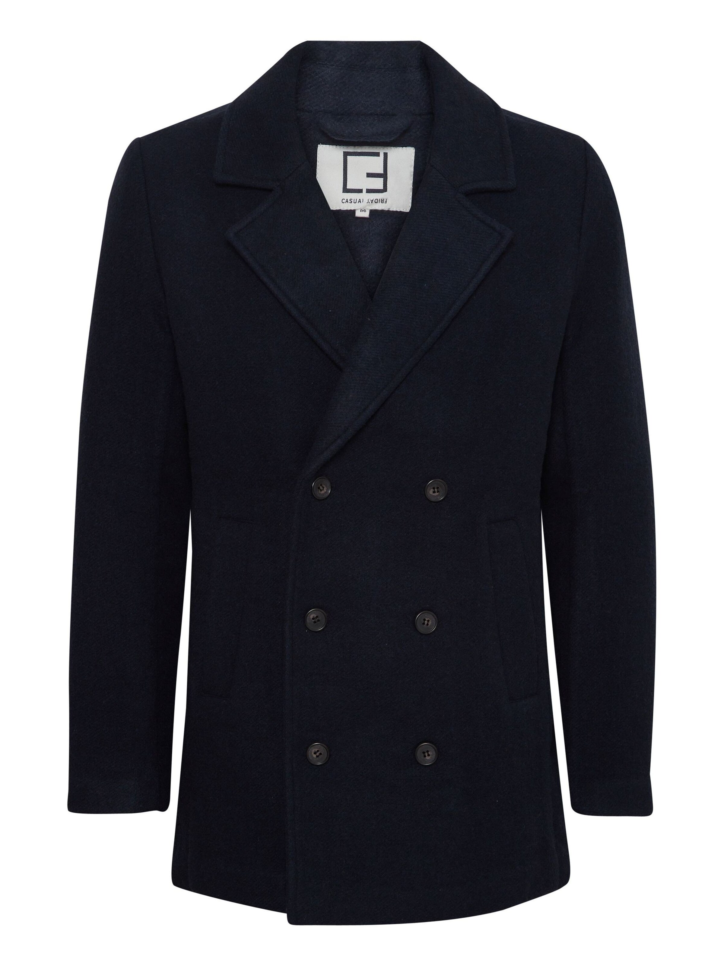 Manteau mi-saison Casual Friday en bleu : devant