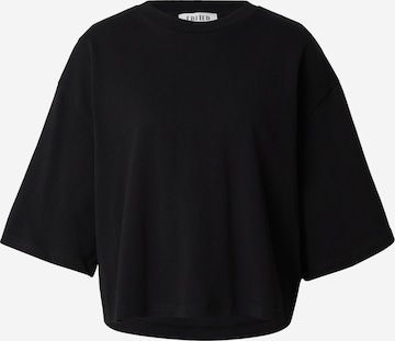 EDITED Тениска 'Enzo' в черно: отпред