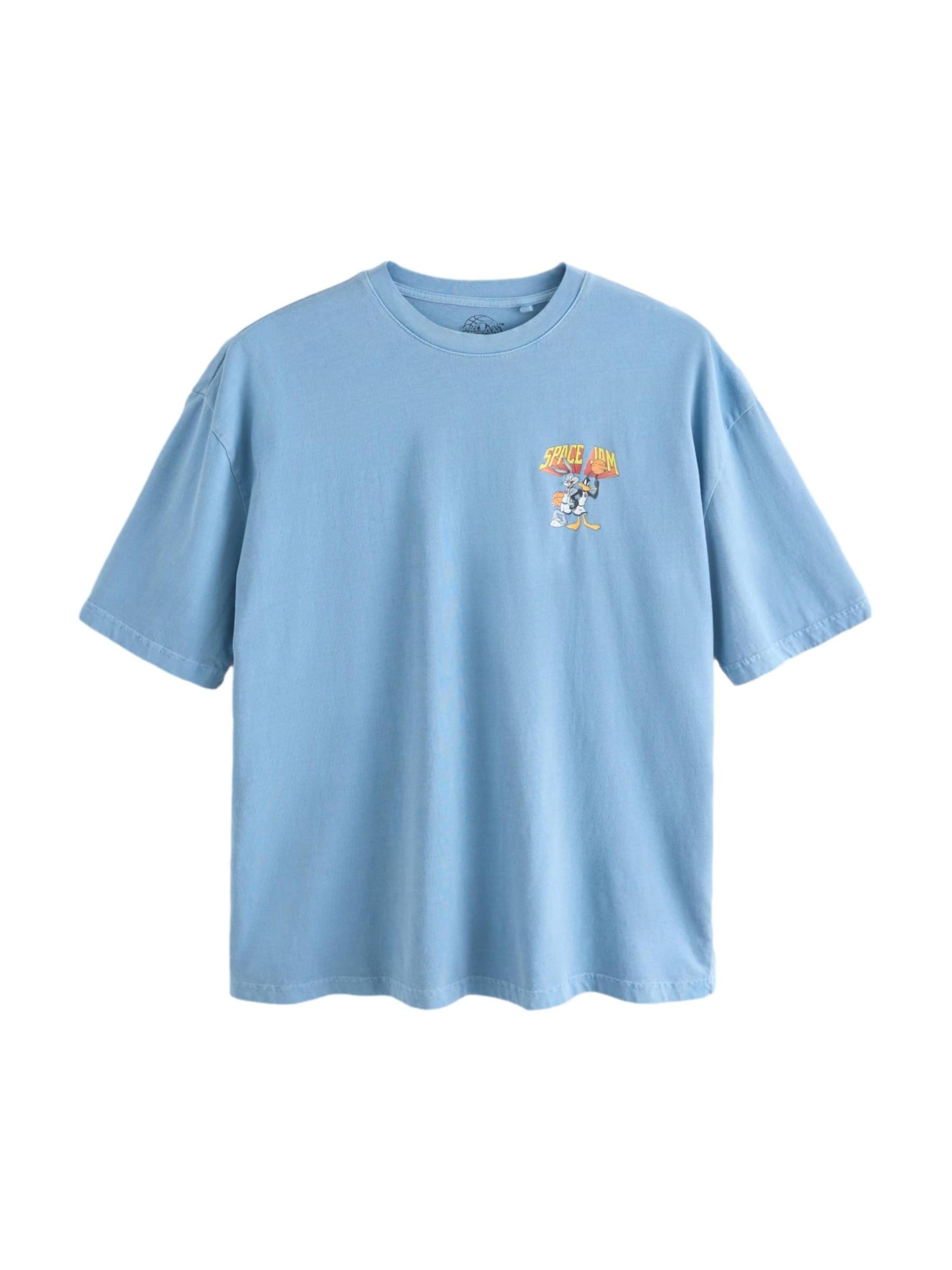 T-Shirt Next en bleu : devant