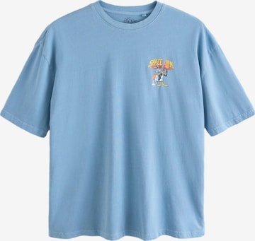 T-Shirt Next en bleu : devant