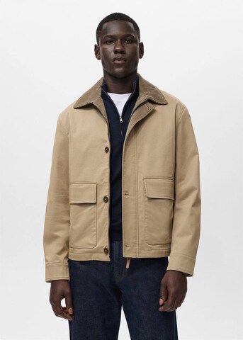 MANGO MAN Between-Season Jacket 'Mac' in Beige: front