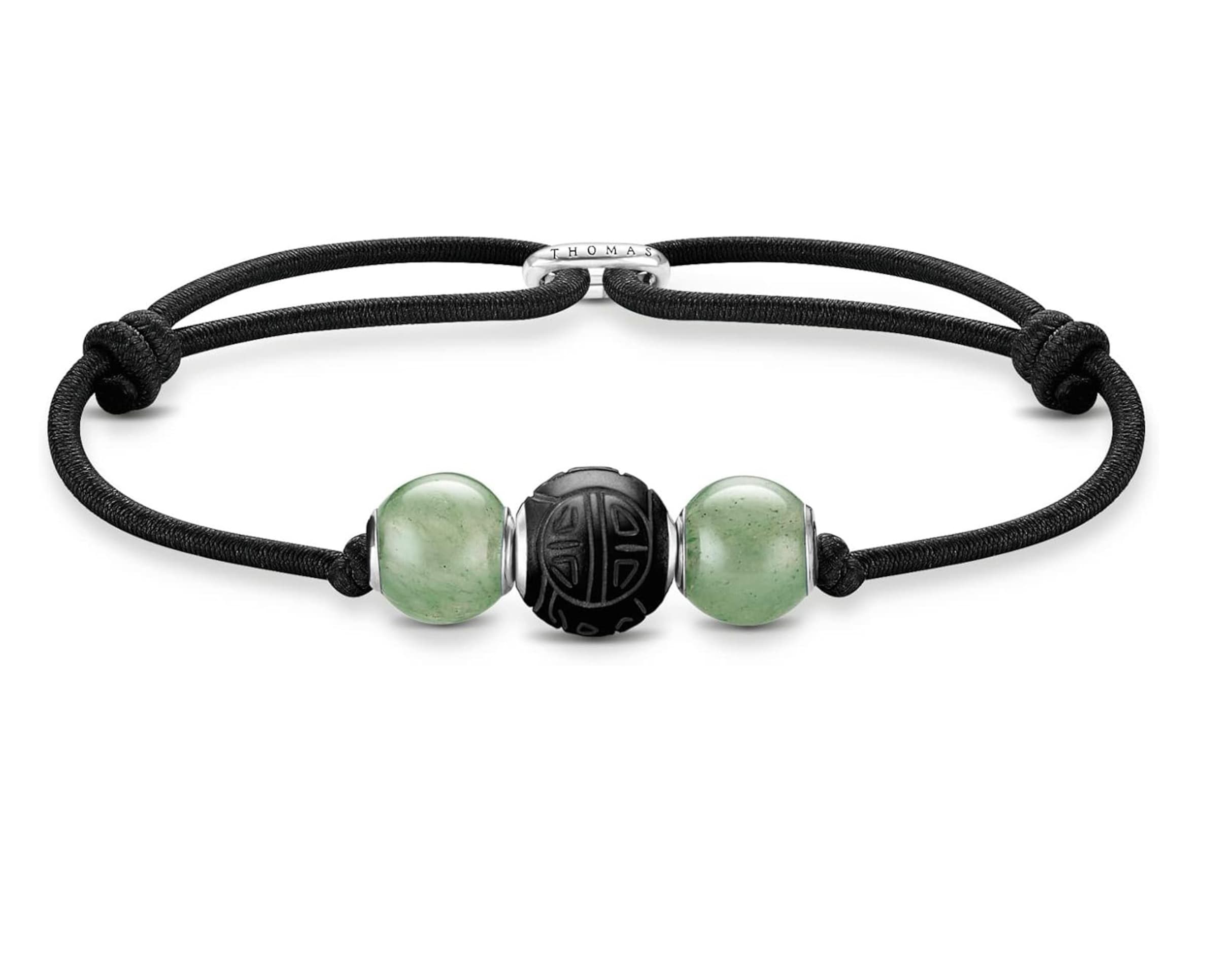 Thomas Sabo Bracelet in One size in Green / Black, Item view