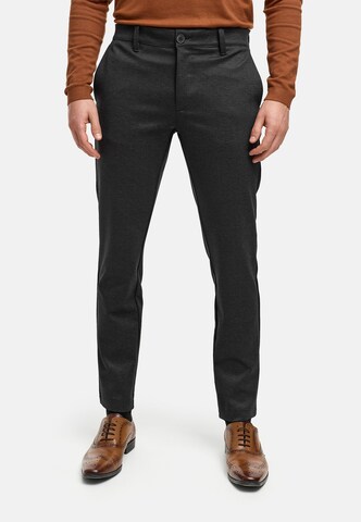 Regular Pantalon chino 'Dunton' JEFF en noir : devant