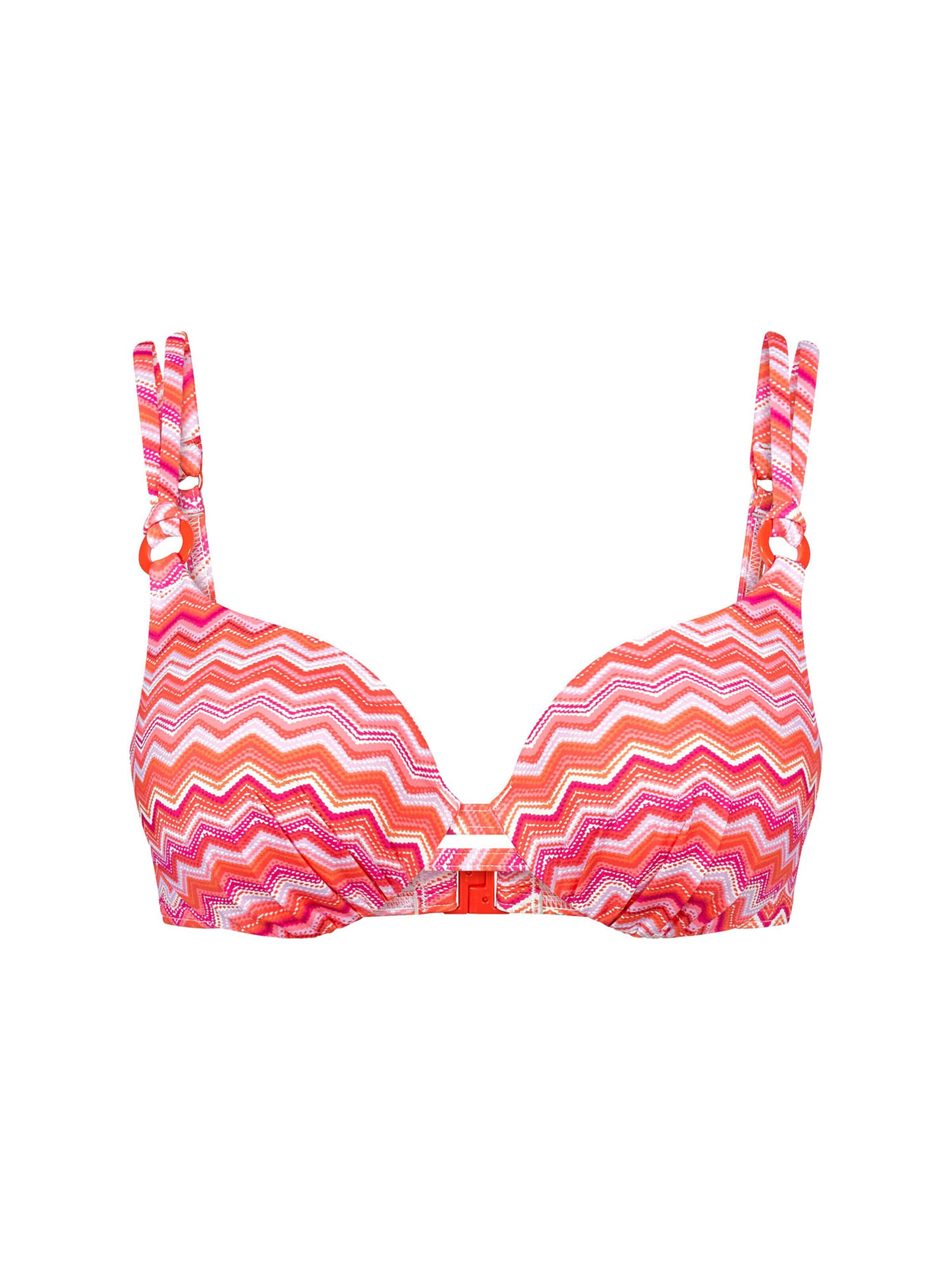 TRIUMPH Bikinitop ' Red Label Mix & Match Summer ' in 75/B in de kleur Oranje / Pink / Rood, Productweergave
