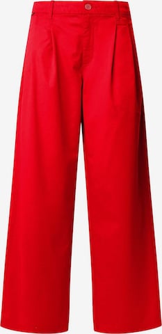Wide leg Pantaloni con pieghe 'Goa' di Pepe Jeans in rosso: frontale