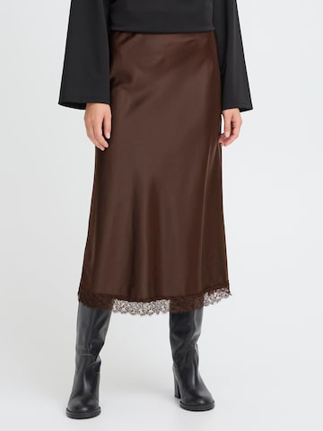 Gonna 'IHXENDRA' di ICHI in marrone: frontale