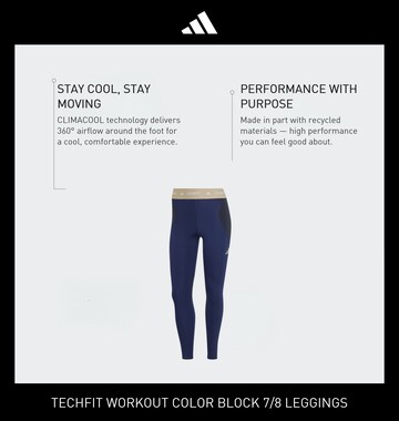 ADIDAS PERFORMANCE - Skinny Calças de desporto em azul