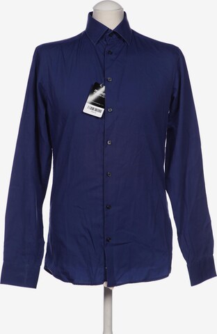 JAKE*S Button Up Shirt in XS in Blue: front