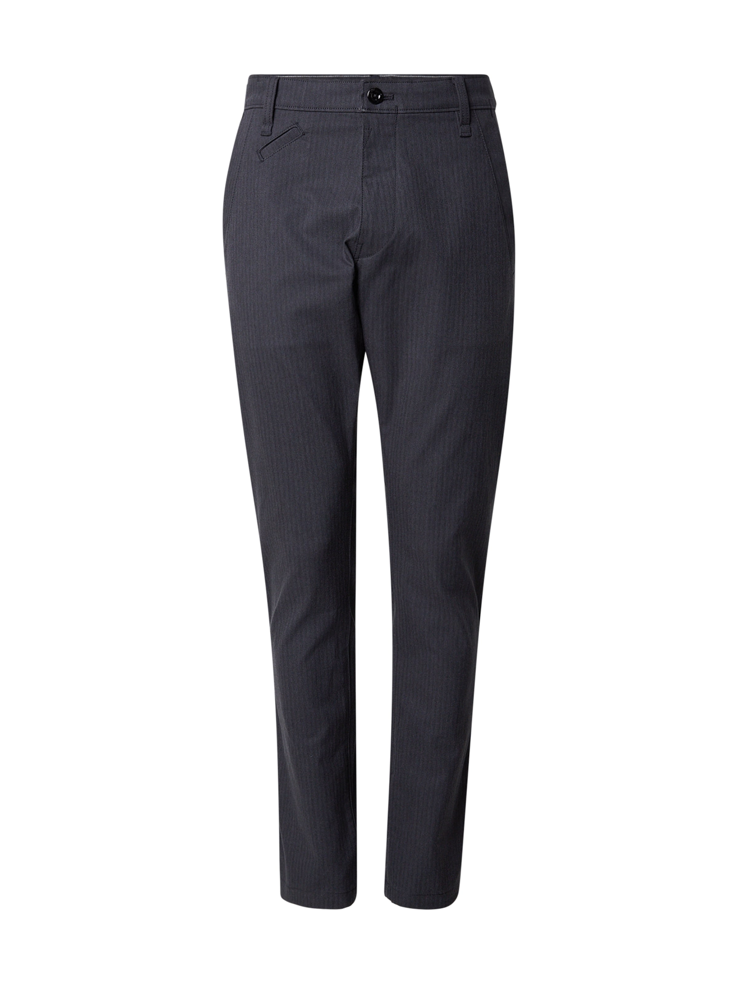 G-STARSlimfit Chino hlače 'Bronson 3.0' - crna boja: prednji dio