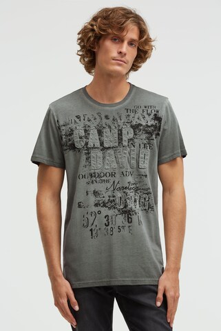 CAMP DAVID Shirt in Grey: front