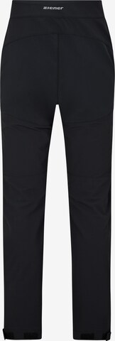ZIENER Regular Workout Pants 'NORDIAN' in Black
