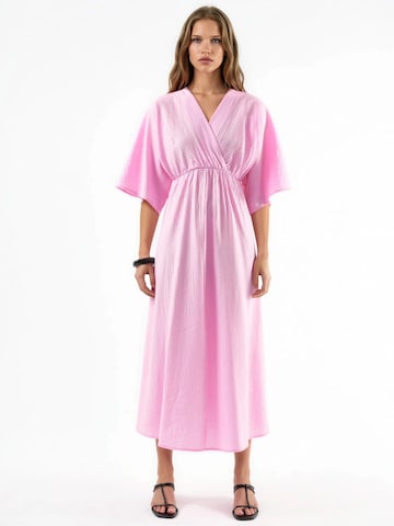 Busem Dress in Pink: front