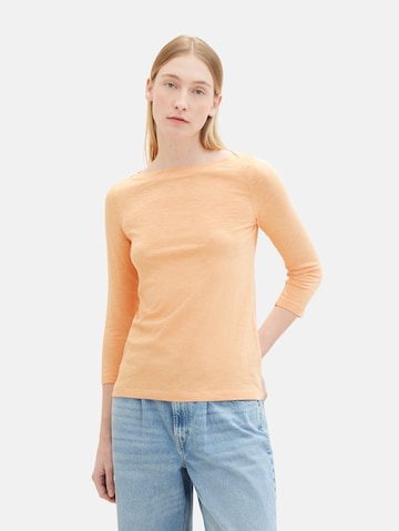 T-shirt TOM TAILOR en orange : devant