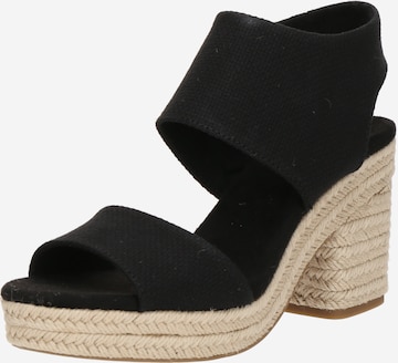 TOMSSandale 'MAJORCA' - crna boja: prednji dio