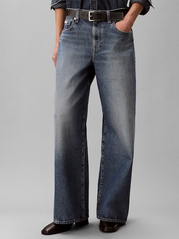 Wide Leg Jean Calvin Klein Jeans en bleu : devant