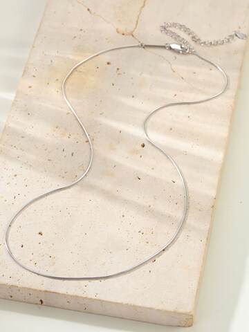 Hey Happiness Kette 'Round Snake' in Silber