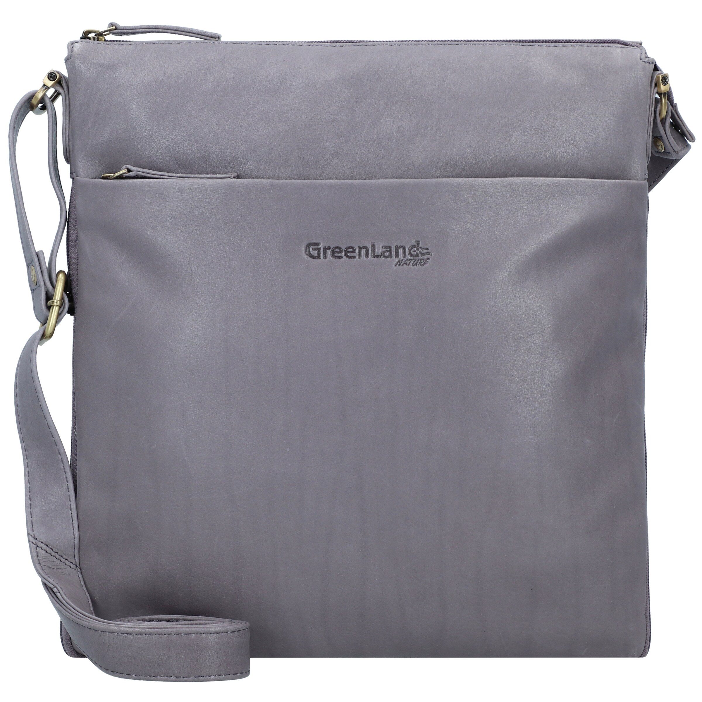 Sac à bandoulière 'Nature' Greenland Nature en gris : devant