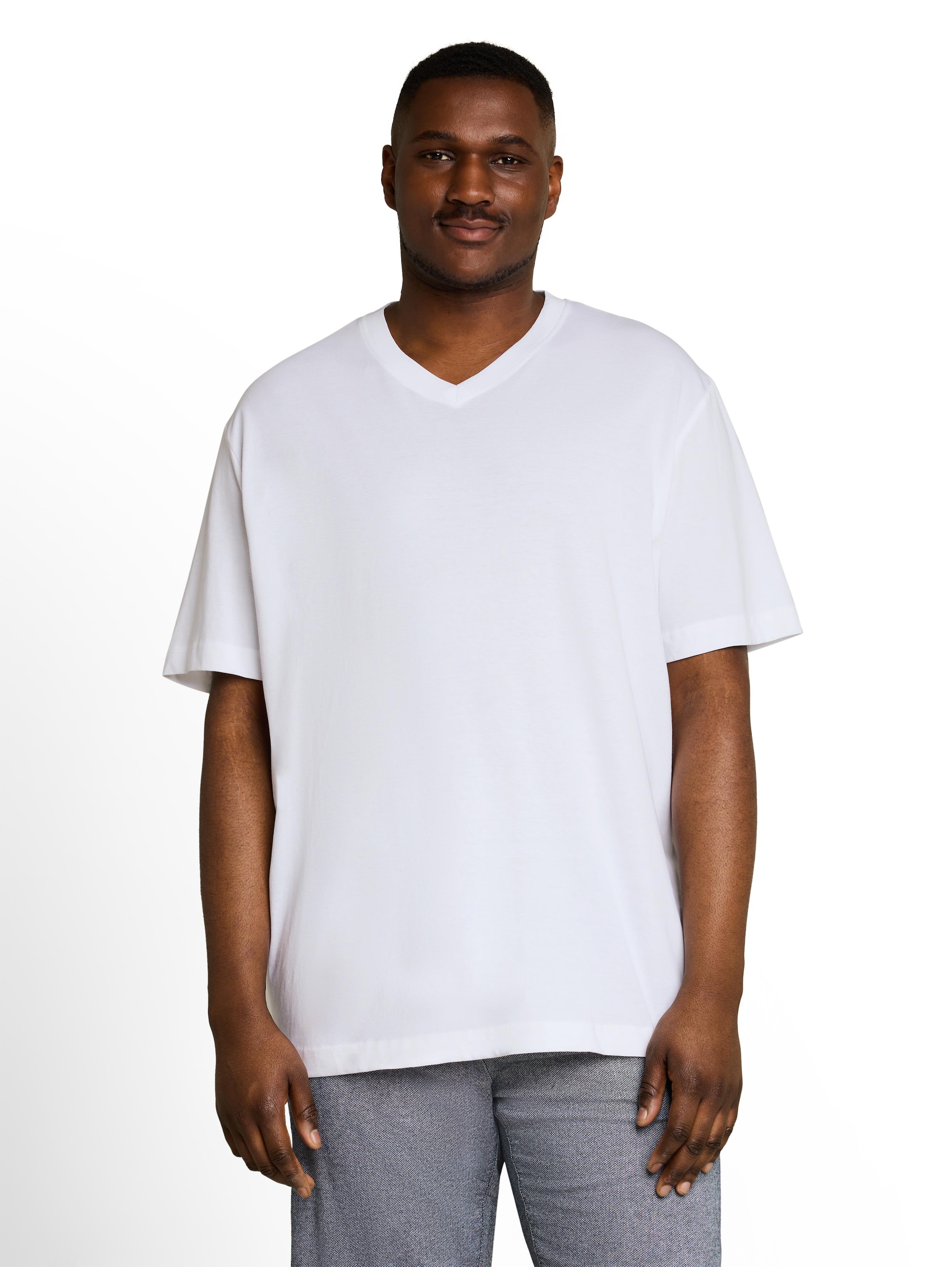 TOM TAILOR Men + Shirt in White: front