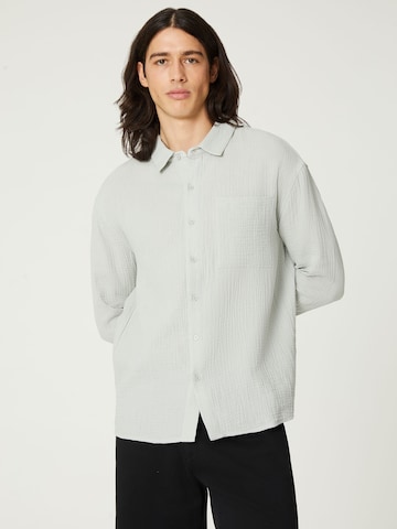 Coupe regular Chemise 'Toprak' DAN FOX APPAREL en vert : devant