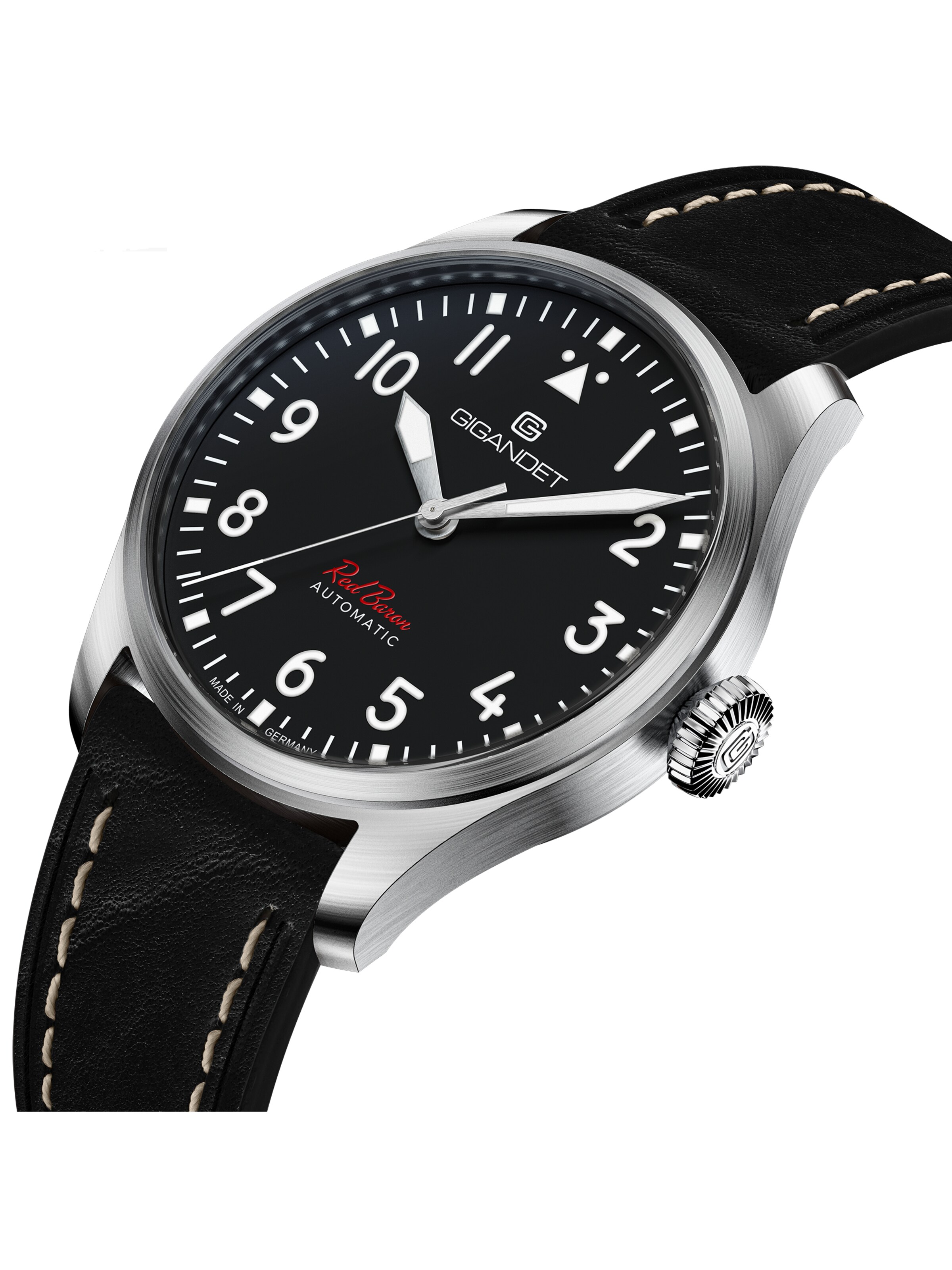 Gigandet Analog Watch 'RED BARON' in Black