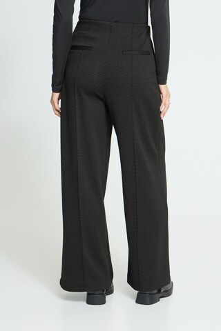 Wide Leg Pantalon 'KATE' ICHI en marron