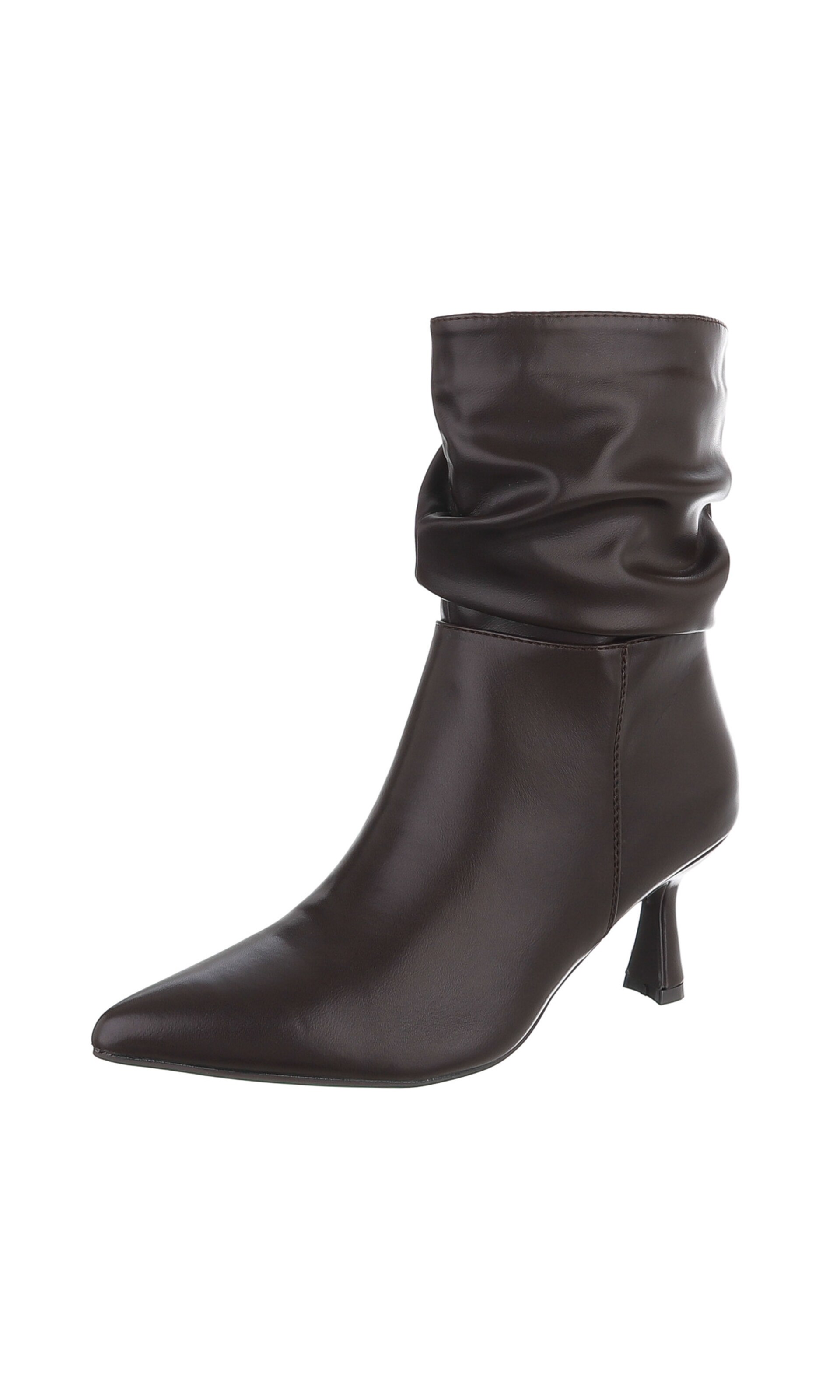 Ital-Design Stiefelette in Braun: Vorderseite