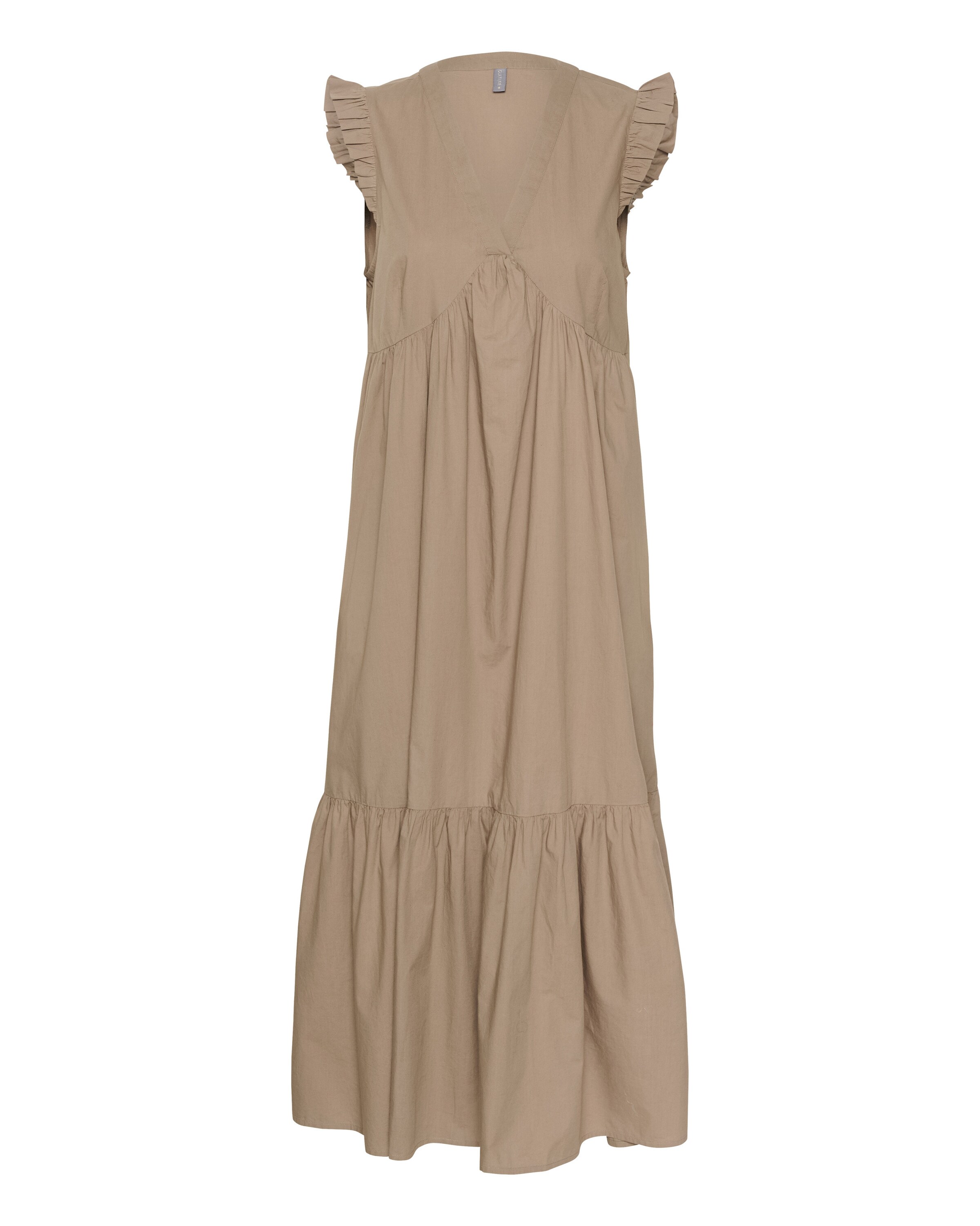 CULTURE Robe d’été 'Olena' en chamois, Vue avec produit