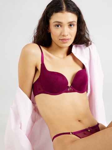 Boux Avenue T-shirt Bra 'KYRA' in Purple