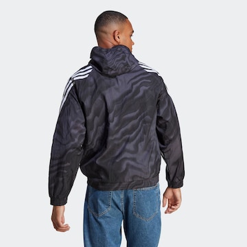 ADIDAS SPORTSWEAR Training jacket 'Future Icons Allover Print' in Black
