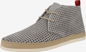 NOBRAND Schnürschuh 'Carl' in Grau: Vorderseite