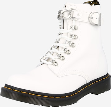 Bottines à lacets Dr. Martens en blanc : devant