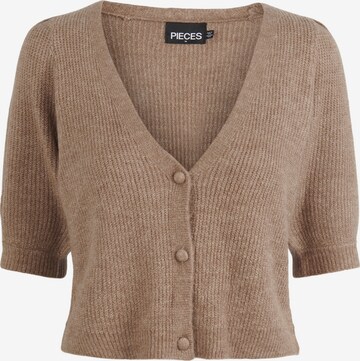 PIECES Cardigan 'Jennifer' i brun: forside