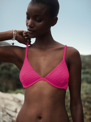 Next Kolmio Bikinitoppi värissä vaaleanpunainen: etupuoli