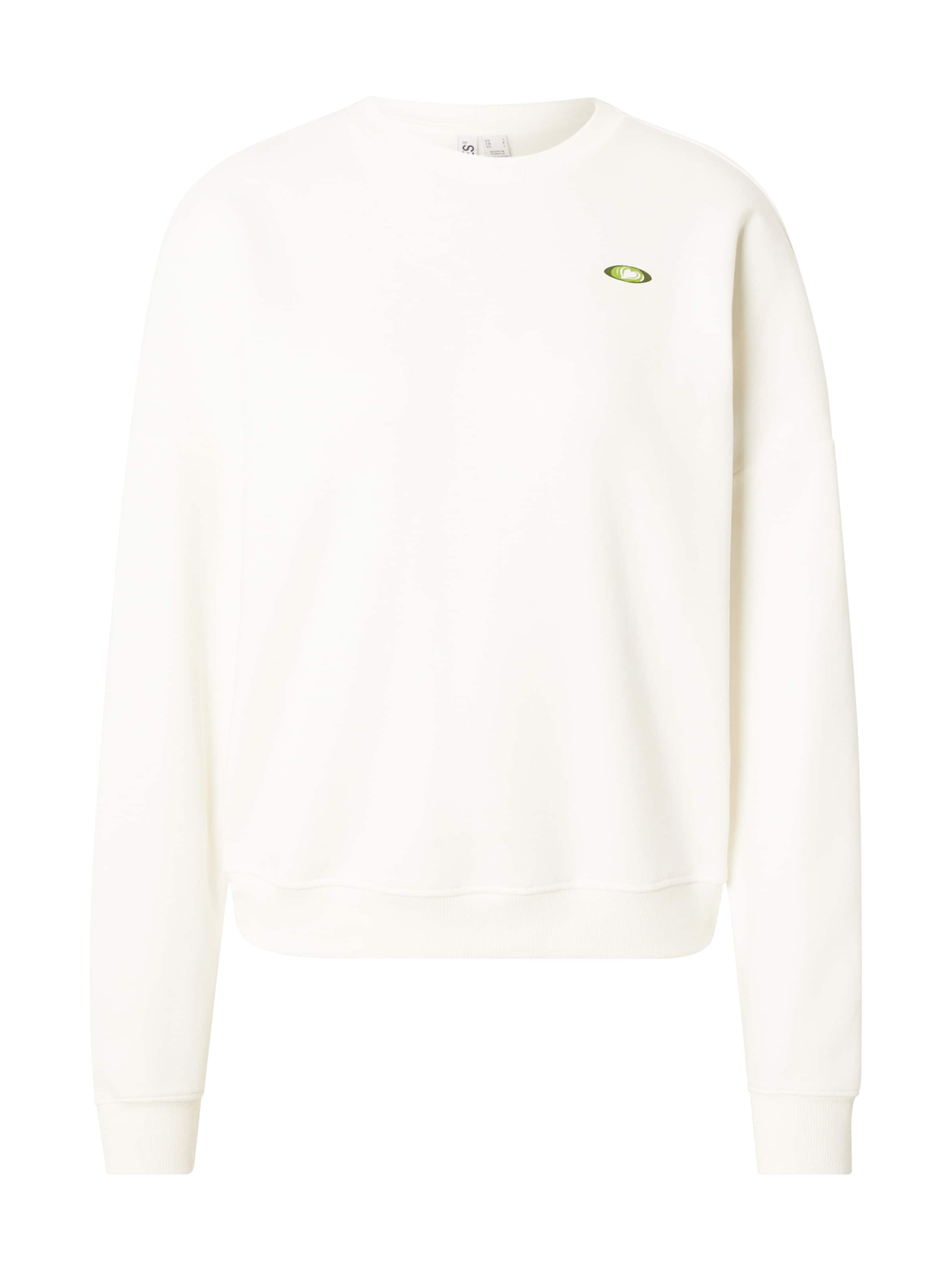 Sweat-shirt &#x27;PCFAST&#x27; PIECES en blanc : devant
