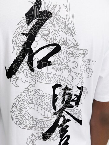 T-Shirt 'HONOR' JACK & JONES en blanc