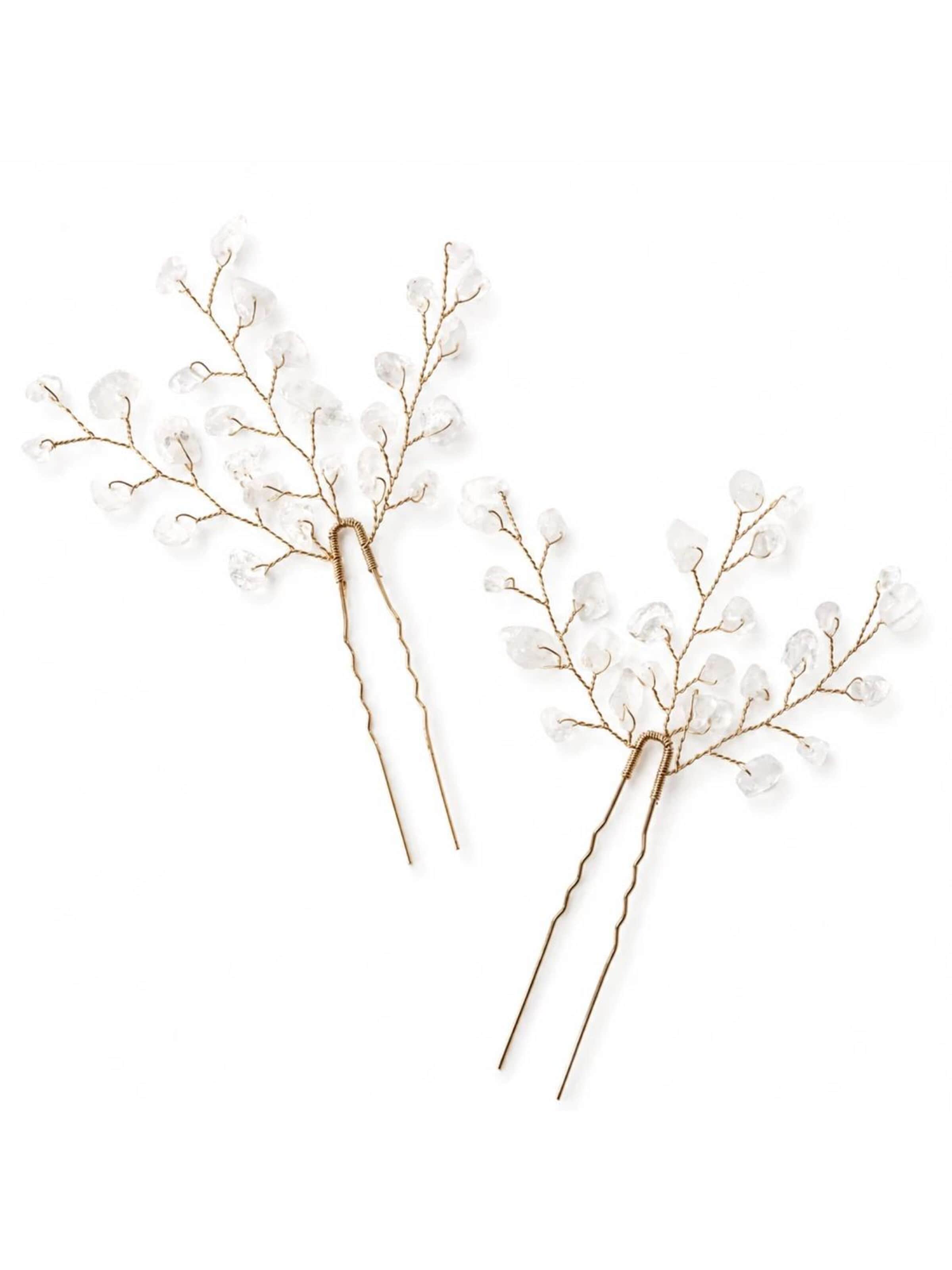 Sally Jane Bridal Haarschmuck‌‌‌‌‌‌‌‌‌‌ in Gold: Vorderseite