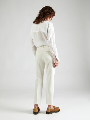 Coupe slim Pantalon à plis 'RANA' Weekend Max Mara en blanc