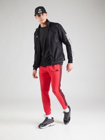 ADIDAS SPORTSWEAR Tapered Sportbroek 'Essential' in Rood