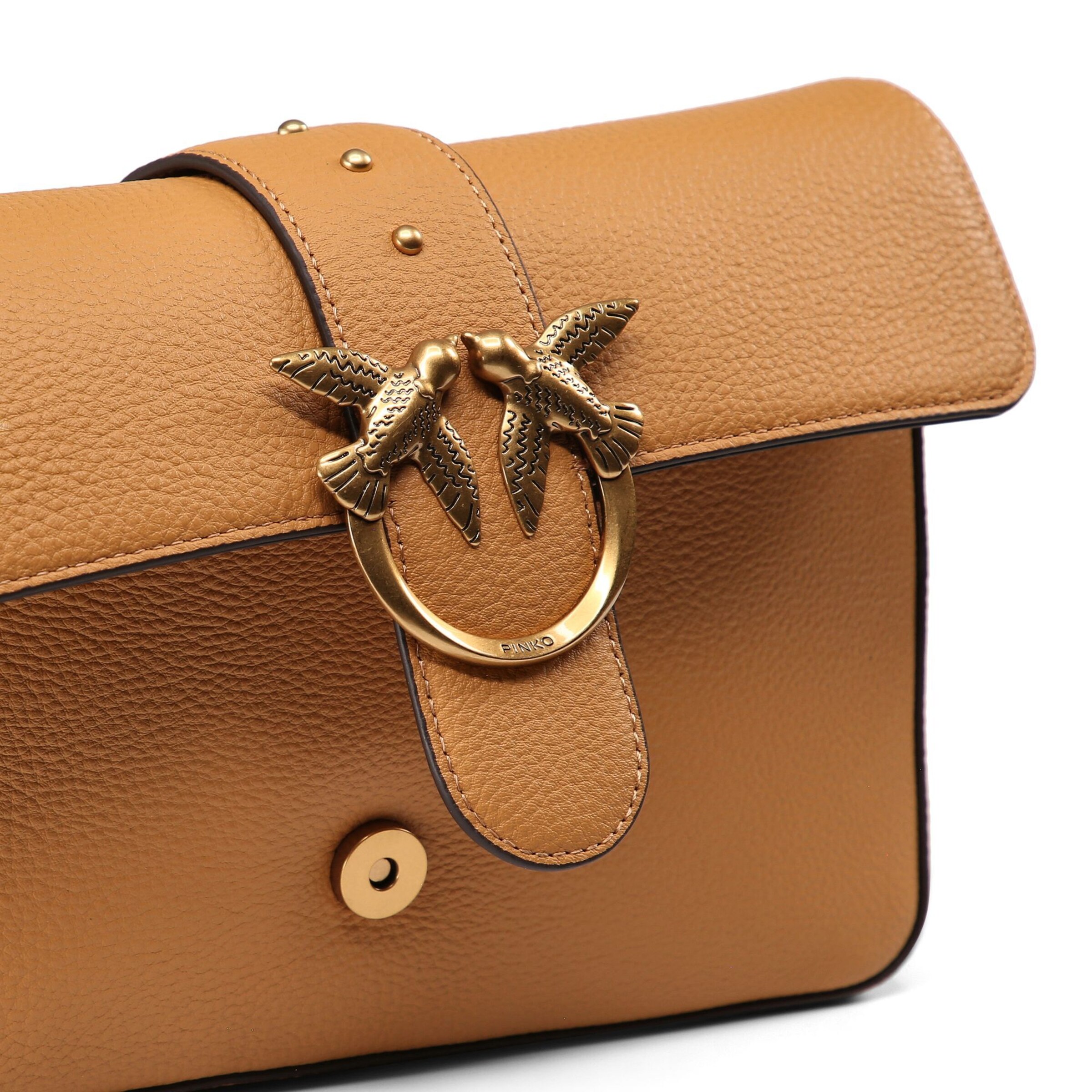 Borsa a tracolla 'Love One' di PINKO in marrone