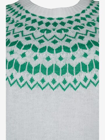 Zizzi Pullover 'SIMONE' in Weiß