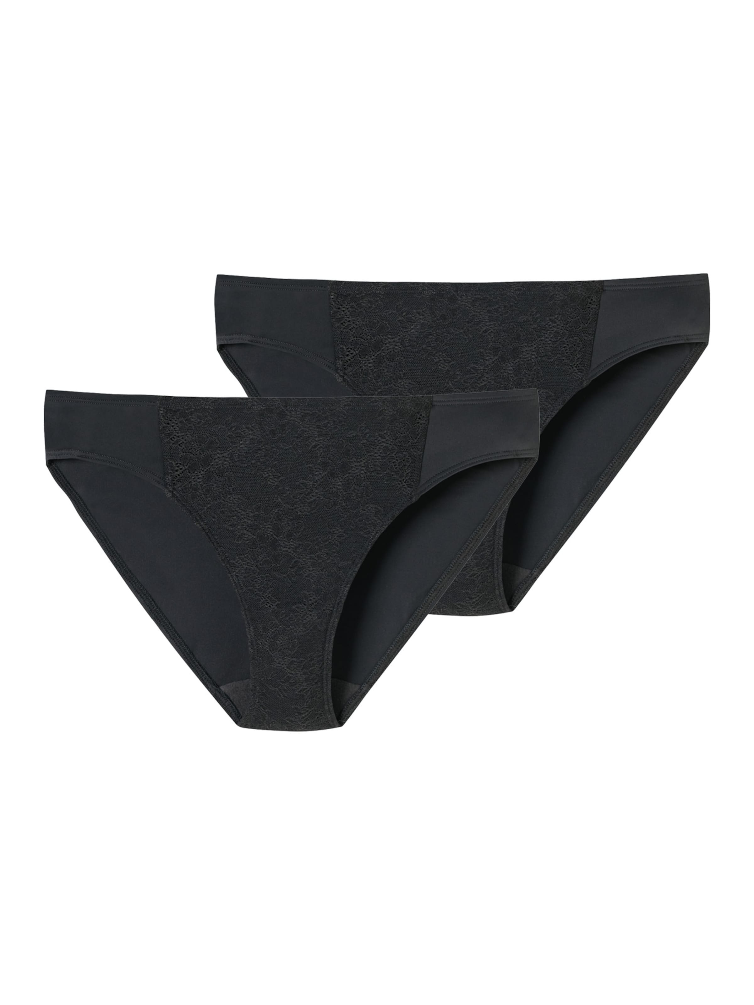 Slip ' Air blickdichte Spitze ' SCHIESSER en noir : devant