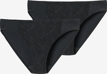 SCHIESSER Rioslip ' Air blickdichte Spitze ' in Schwarz: Vorderseite